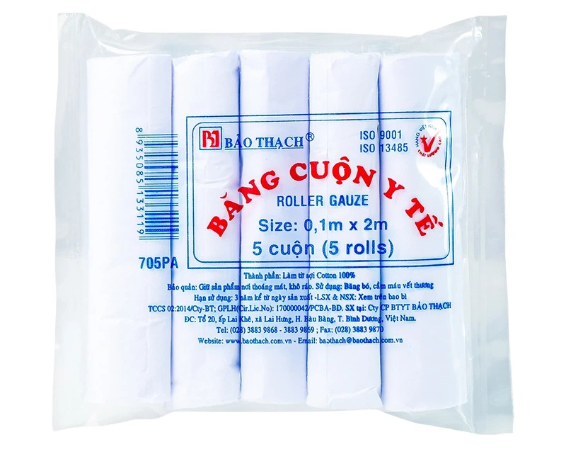 Băng cuộn y tế Bảo Thạch 0,1mx2m