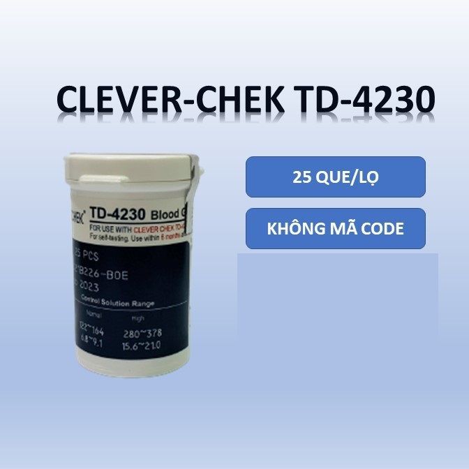 Que tiểu đường Clever check 25 que