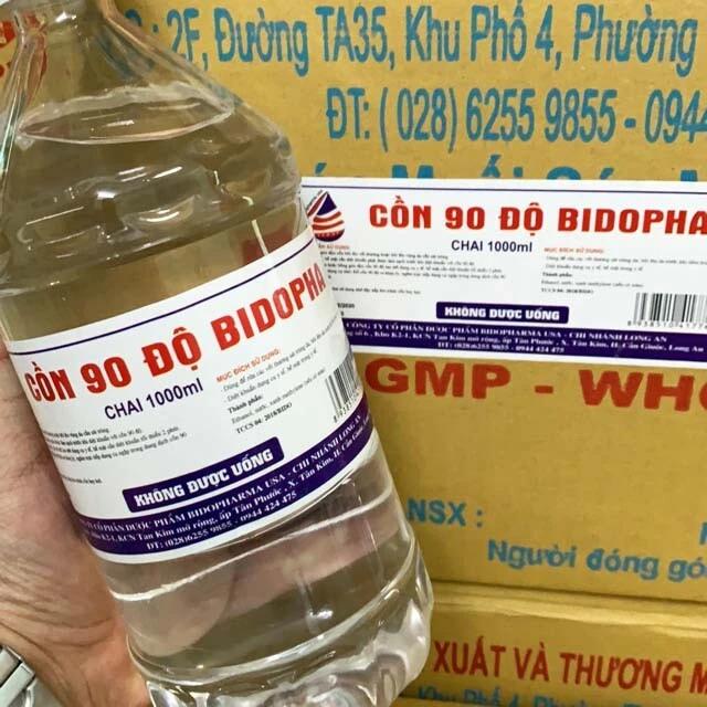 Cồn 90 độ chai 500ml Bidopha