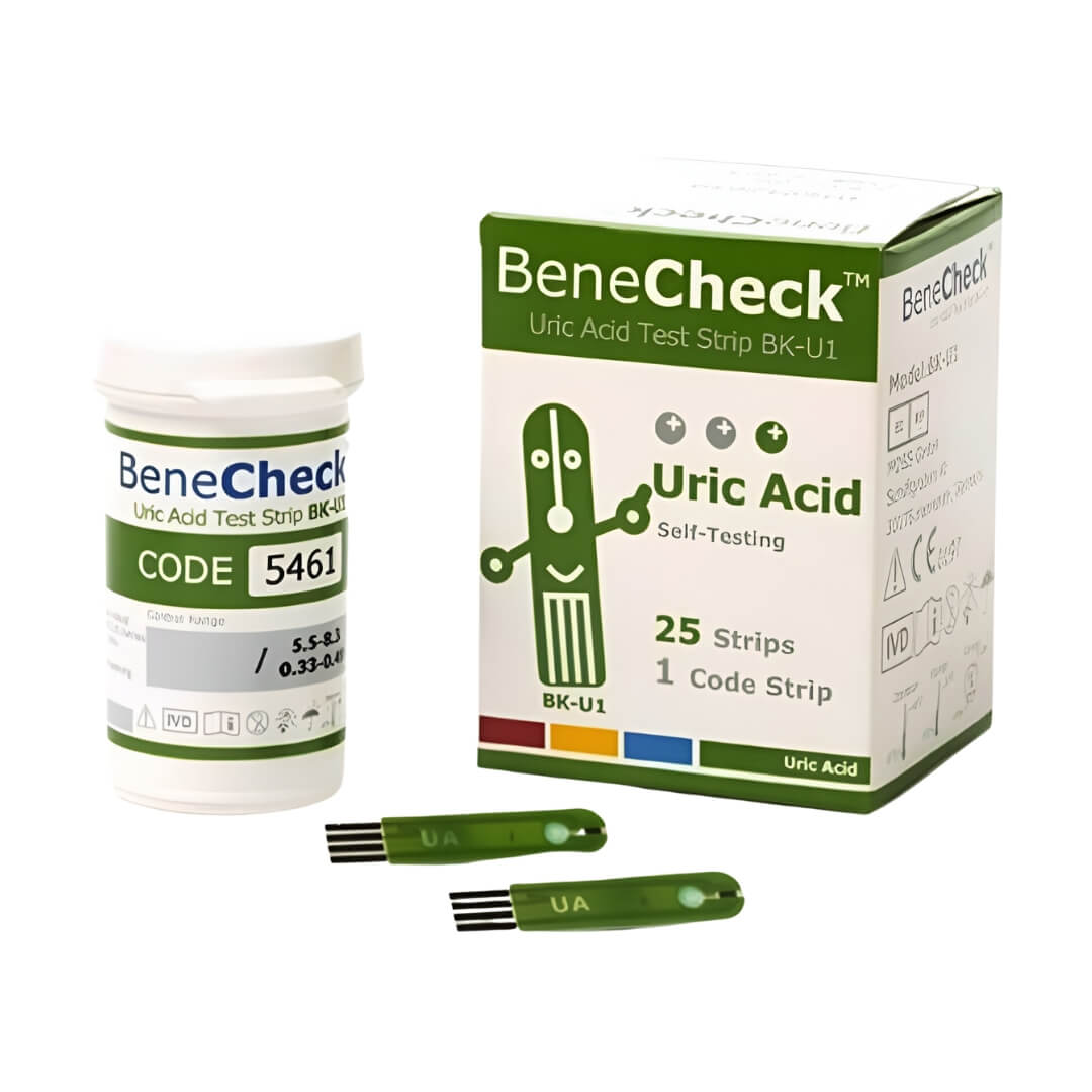 Que thử Acid Uric Benecheck 3 in 1 (25 que)