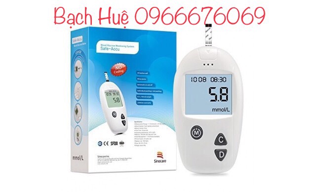 Máy đo đường huyết Safe Accu Sinocare
