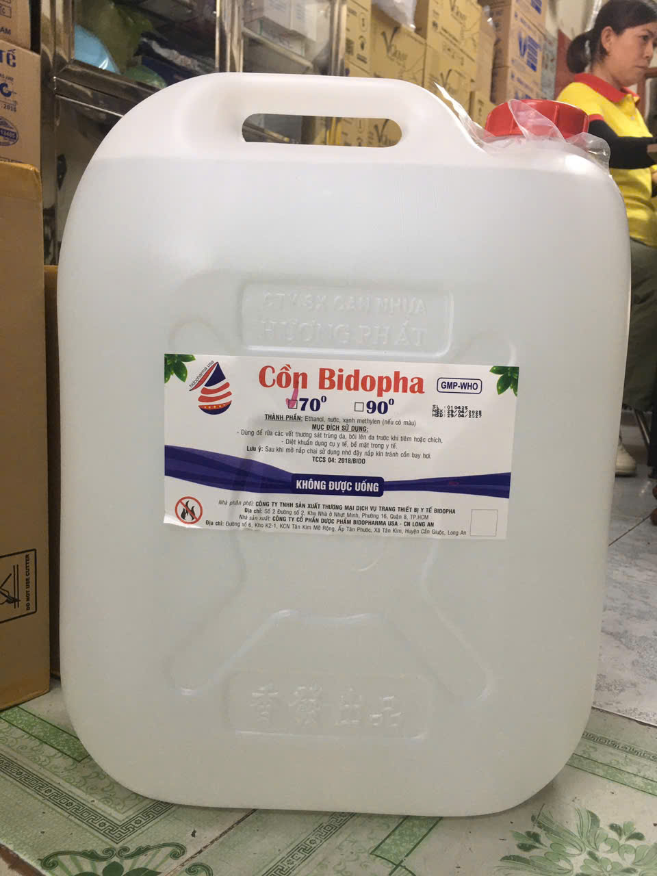 Cồn 70 độ Bidopha Can 30 lít