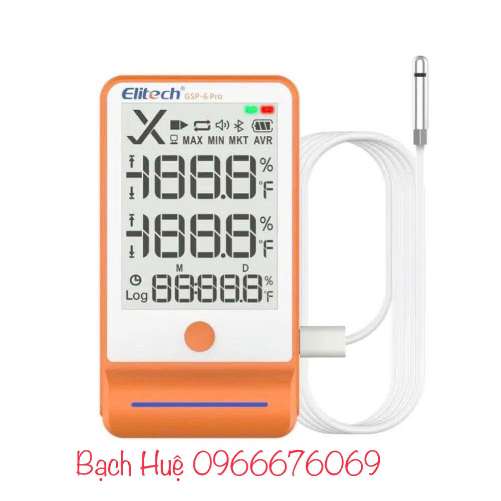 Nhiệt ẩm kế tự ghi Elitech GSP-6Pro